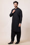 BLACK-BLENDED-KURTA SHALWAR - (KSRW24-020)