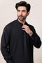 BLACK-BLENDED-KURTA SHALWAR - (KSRW24-020)