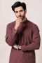 RUST-BLENDED-KURTA SHALWAR - (KSRW24-024)