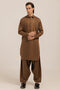 GOLDEN-BLENDED-KURTA SHALWAR - (KSRW24-026)