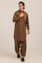 GOLDEN-BLENDED-KURTA SHALWAR - (KSRW24-026)