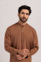 D-BROWN-BLENDED-KURTA SHALWAR - (KSRW24-034)