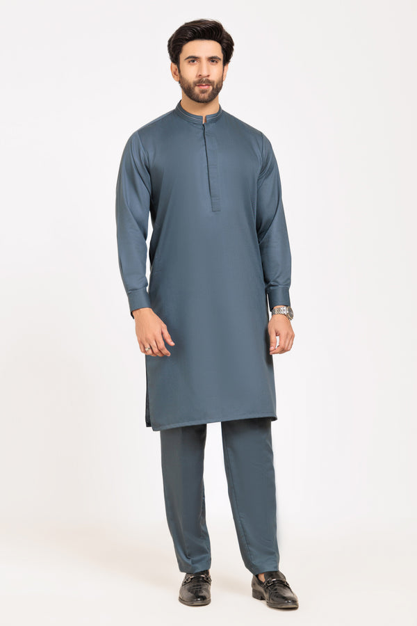 S-GREEN-BLENDED-KURTA SHALWAR - (KSRW24-036)