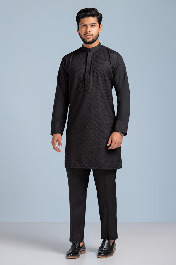 BLACK-BLENDED-KURTA SHALWAR (KSS23-018)