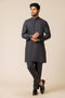 CHARCOAL-BLENDED-Kurta Pajama Trouser - (KSS23-029)