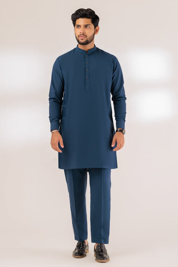 SPRUCE-BLENDED-KURTA PAJAMA TROUSER - (KSS23-032)