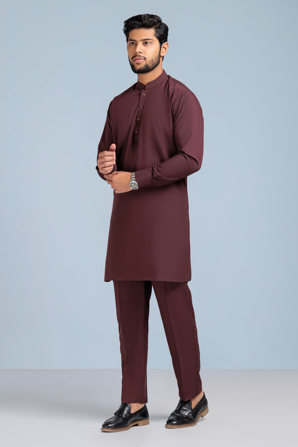 HICKORY-BLENDED-KURTA PAJAMA TROUSER (KSS23-040)