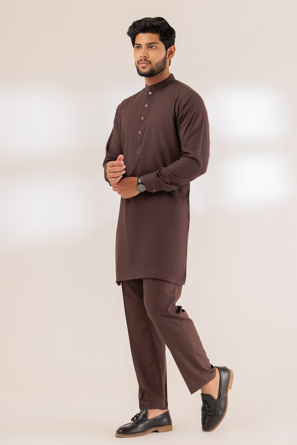 CEDAR-BLENDED-KURTA PAJAMA TROUSER - (KSS23-044)