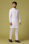 WHITE-COTTON-Kurta Pajama Trouser - (KSS23-058)