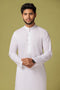 WHITE-COTTON-Kurta Pajama Trouser - (KSS23-058)