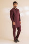 GRAPE-BLENDED-KURTA PAJAMA TROUSER - (KSS24-005)