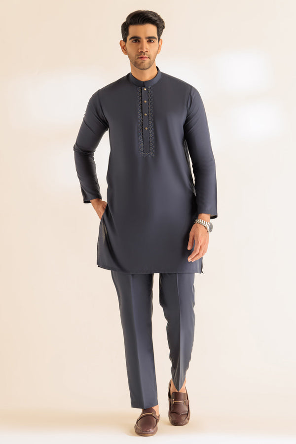 IRON-BLENDED-KURTA PAJAMA TROUSER - (KSS24-019)