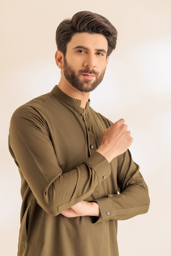 G-TEA-BLENDED-KURTA TROUSER - (KSS24-034)