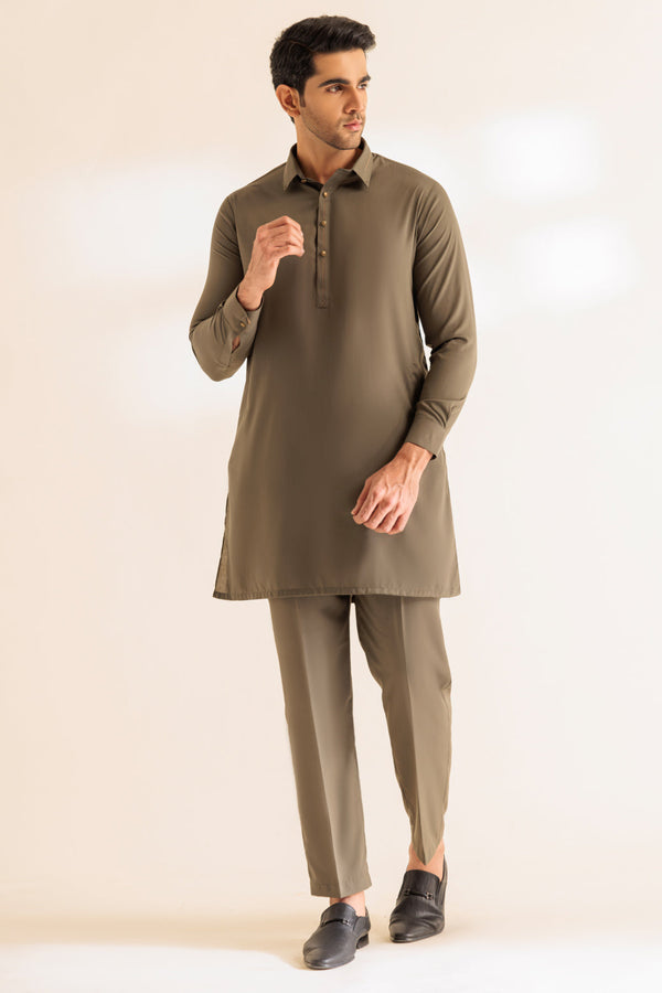 SAGE-BLENDED-KURTA PAJAMA TROUSER - (KSS24-038)