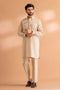 C-BEIGE-COTTON-KURTA TROUSER - (KSS24-040)