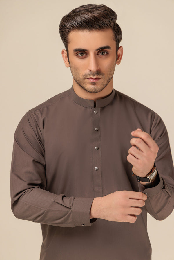 D-GREY-BLENDED-KURTA PAJAMA TROUSER - (KSW23-001)