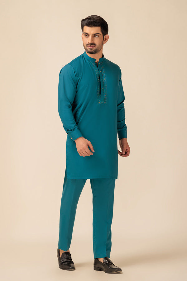 SCRAMNTO-BLENDED-KURTA PAJAMA TROUSER - (KSW23-005)