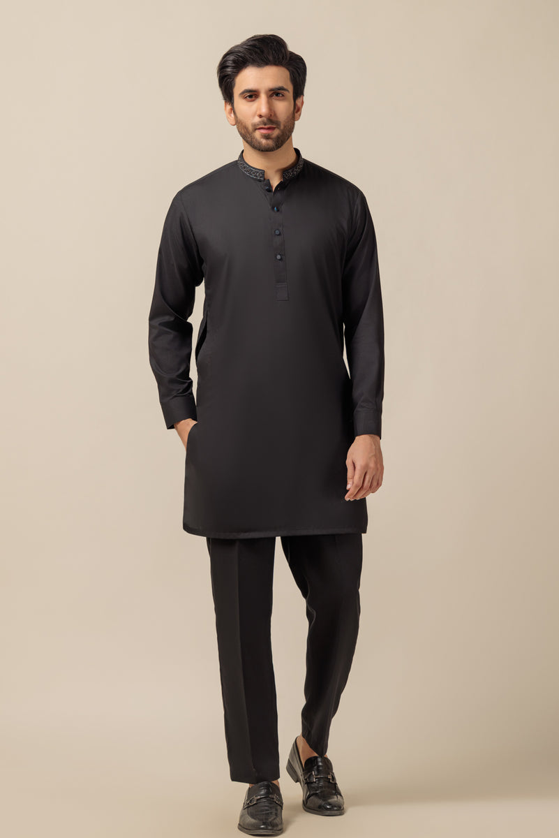 NOIR-BLENDED-Kurta Pajama Trouser - (KSW23-007)– Bonanza Satrangi pk