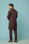 D-BROWN-BLENDED-KURTA SHALWAR - (KSW23-018)