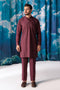 WINE-BLENDED-KURTA TROUSER - (KSW24-004)