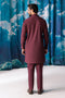 WINE-BLENDED-KURTA TROUSER - (KSW24-004)