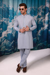 D-BLUE-YARN DYED-KURTA TROUSER - (KSW24-016)