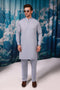 D-BLUE-YARN DYED-KURTA TROUSER - (KSW24-016)