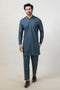 B-GREEN-BLENDED-KURTA TROUSER - (KSW24-021)