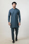 B-GREEN-BLENDED-KURTA TROUSER - (KSW24-021)