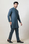 B-GREEN-BLENDED-KURTA TROUSER - (KSW24-021)