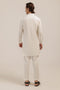 WHITE-BLENDED-KURTA TROUSER - (KSW24-022)