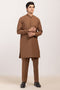 M-BROWN-BLENDED-KURTA TROUSER - (KSW24-030)