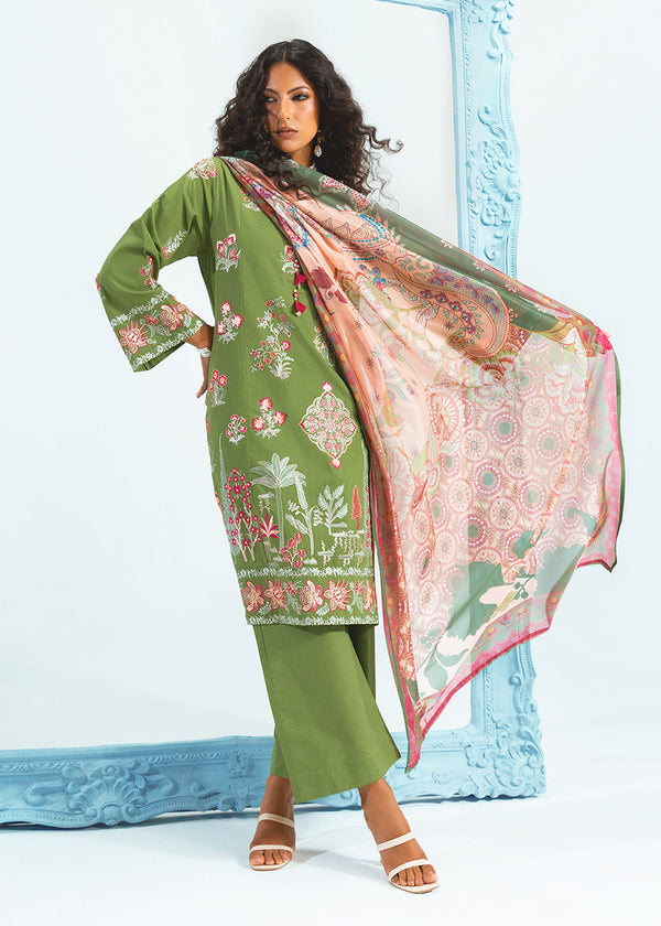 L-Green-Dyed-Slub-3 Piece (WP3PSSW25S1J4)