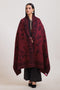 MAROON-JACQUARD-SHAWL (LSX-003-66)