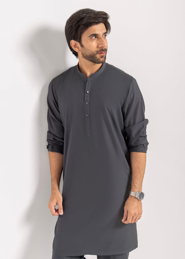 Charcoal-Blended-Kurta Trouser - (M25KPS2007)