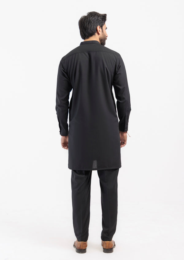 Black-Blended-Kurta Trouser - (M25KPS2008)