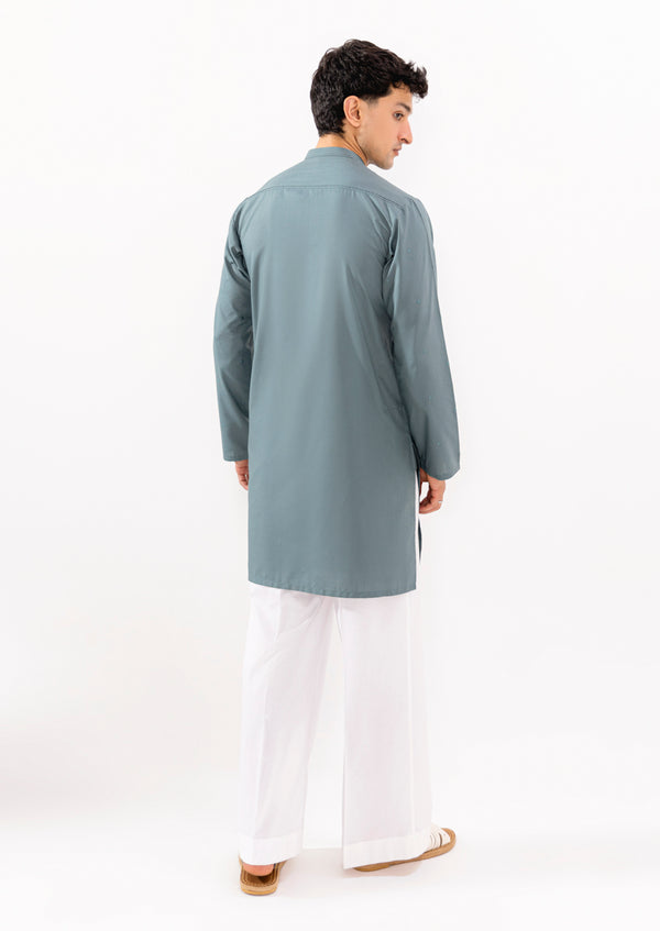 Aqua-Blended-Kurta - (M25KUE1041)