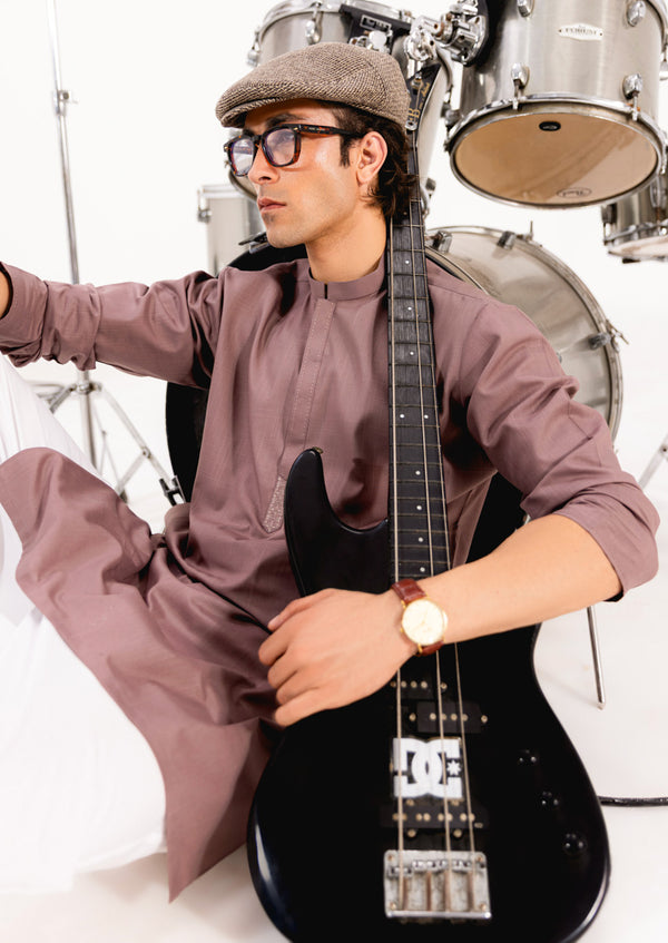 Mauve-Blended-Kurta - (M25KUE1042)