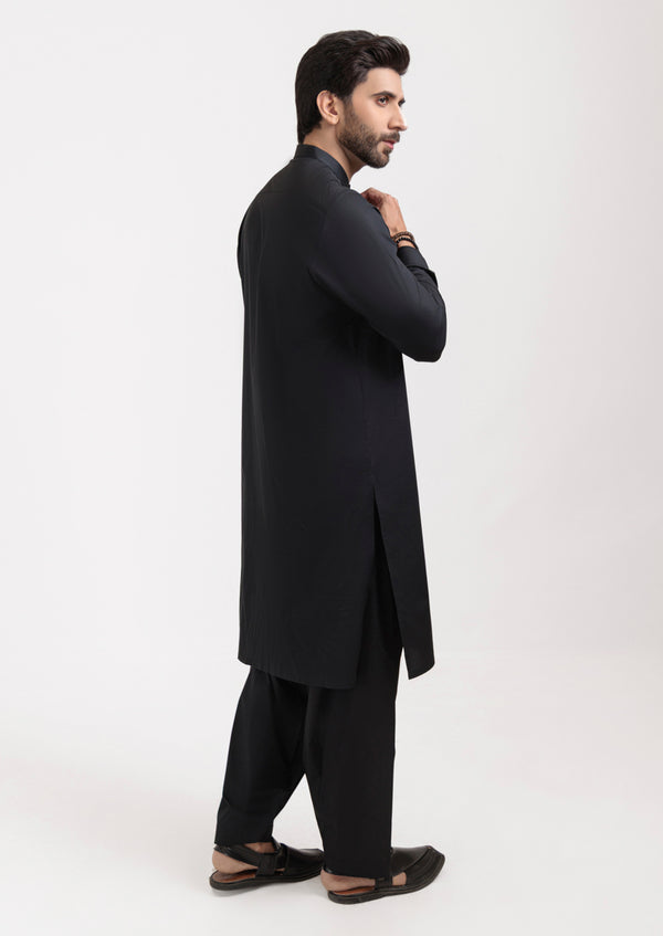 Black-Blended-Shalwar Suit - (M25SSE2094)