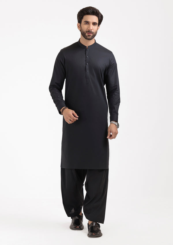 Black-Blended-Shalwar Suit - (M25SSE2094)