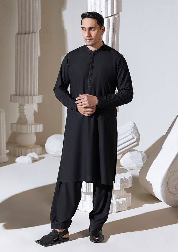 Black-Blended-Shalwar Suit - (M25SSS2001)