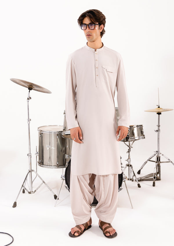 L-Fawn-Blended-Shalwar Suit - (M25SSS2017)