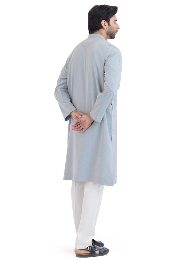 Aqua-Blended-Kurta - (MP1PBW25BM1J4)