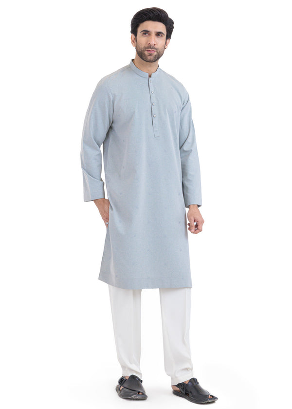 Aqua-Blended-Kurta - (MP1PBW25BM1J4)