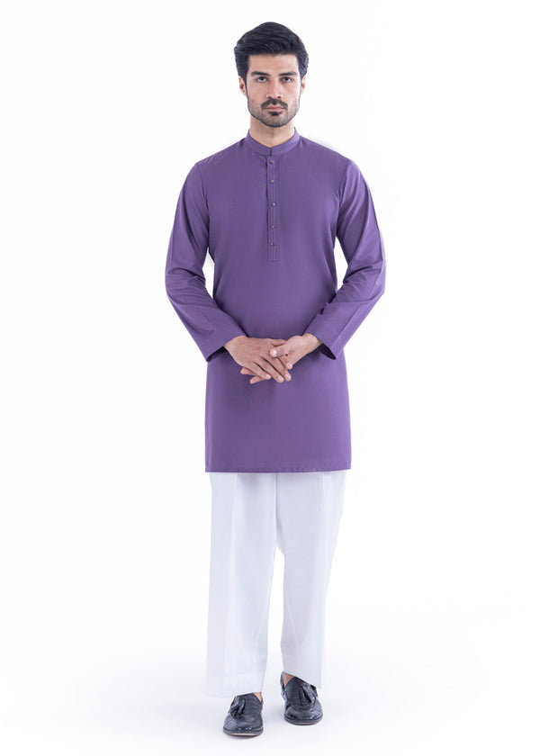 Purple-Blended-Kurta - (MP1PBW25BM9O1)