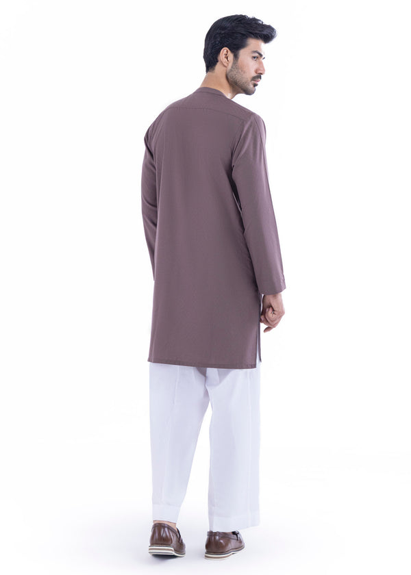 Brown-Blended-Kurta - (MP1PBW25BM9O2)