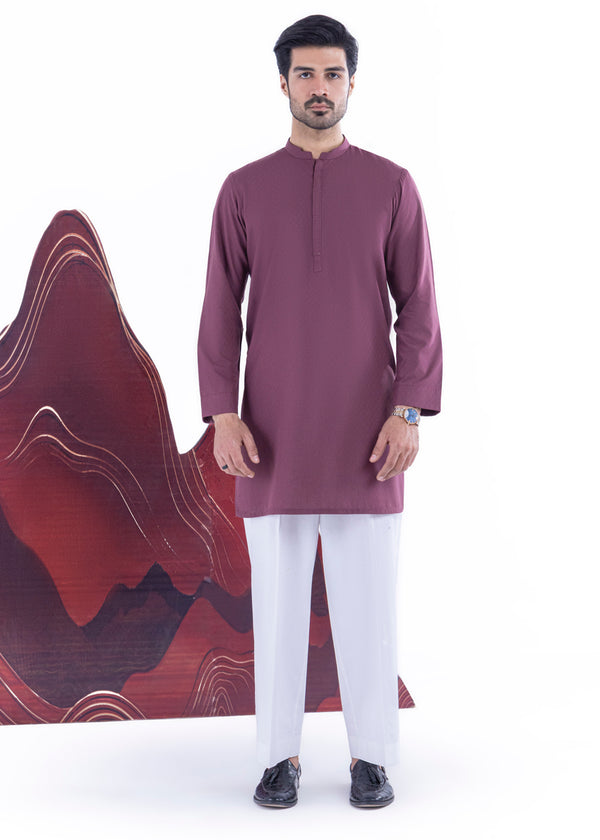Maroon-Blended-Kurta - (MP1PBW25BM9O3)