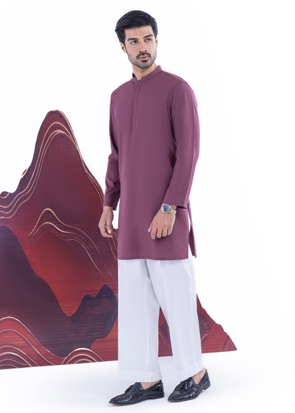 Maroon-Blended-Kurta - (MP1PBW25BM9O3)