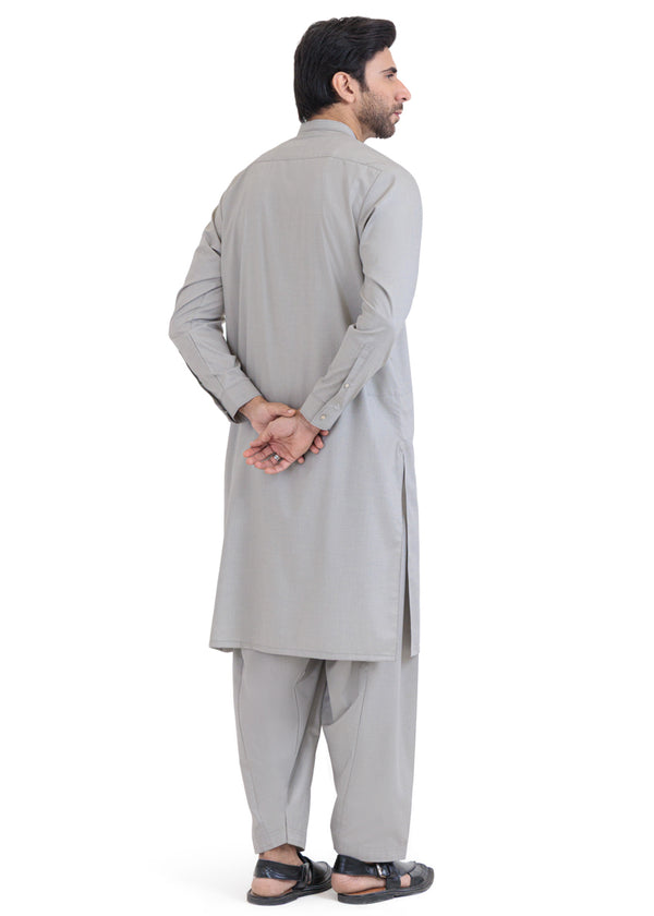 S-Grey-Blended-Shalwar Suit - (MP2PBBW25ADN17)