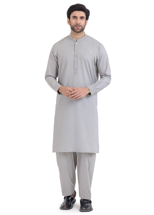 S-Grey-Blended-Shalwar Suit - (MP2PBBW25ADN17)